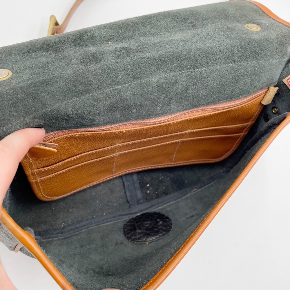 Dooney & Bourke Vintage Two Tone Leather Satchel - Picture 9 of 16